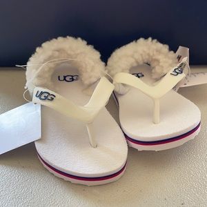 White Ugg Sandals size 4/5